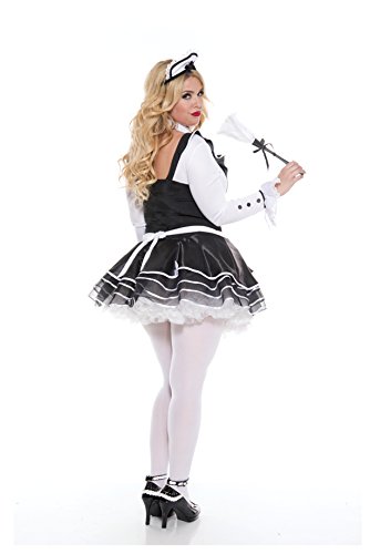 Plus Size Pretty And Proper French Maid Costume By Music Legs Crossdress Boutique
