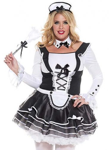 Plus Size Pretty And Proper French Maid Costume By Music Legs Crossdress Boutique