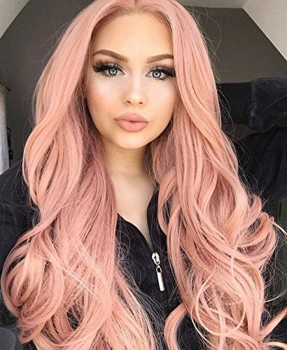 real human hair wigs pink