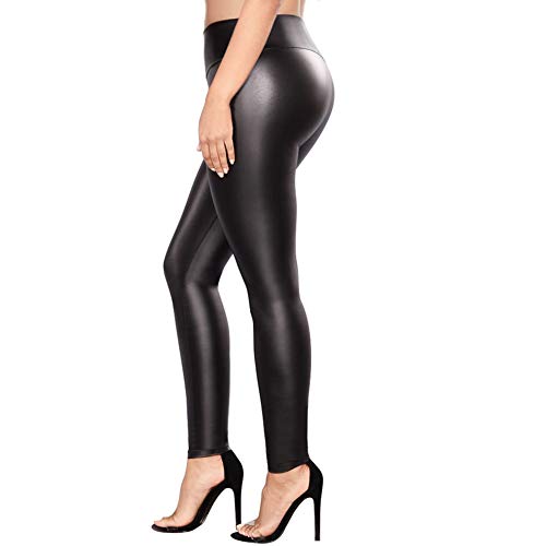 Sexy Women's Wet Look Leather Skinny Pants Side Lace up Leggings Trousers  Club 