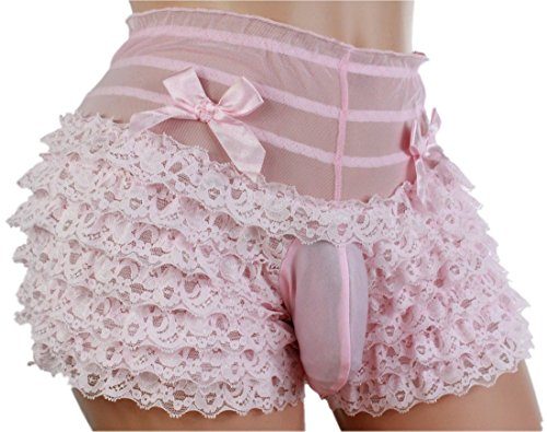 aishani mens lace underwear briefs sissy pouch panties for men (rose, M) :  : Clothing, Shoes & Accessories