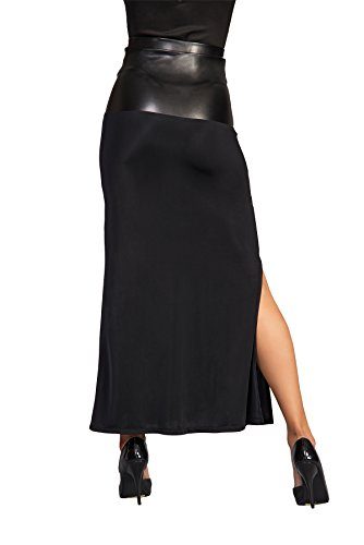 Suddenly Fem Crossdressing Black Full Length Perfection Skirt ...