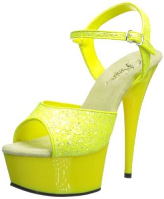 Pleaser Delight-609 Ankle-Strap Crossdresser Sandal (7 Colors – Large ...