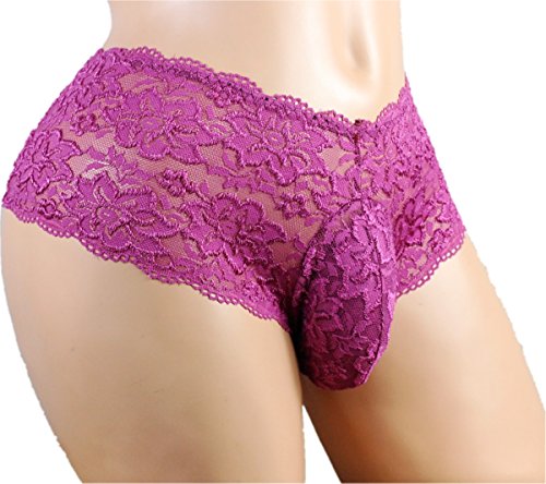 Sissy Pouch Panties Silky Lace Bikini Briefs Various